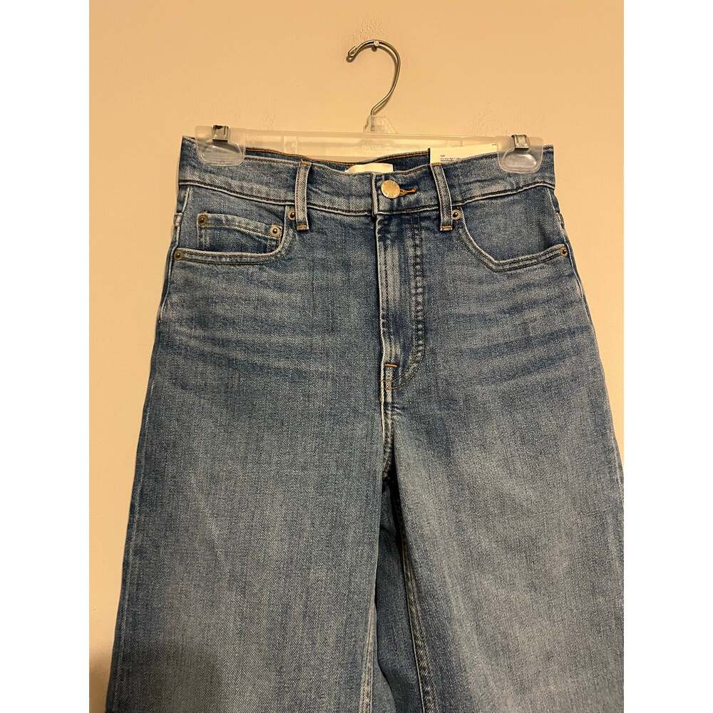 Everlane THE WAY-HIGH® SAILOR JEAN 2.0 in Medium Wash Size 24 NWT! - Picture 6 of 11